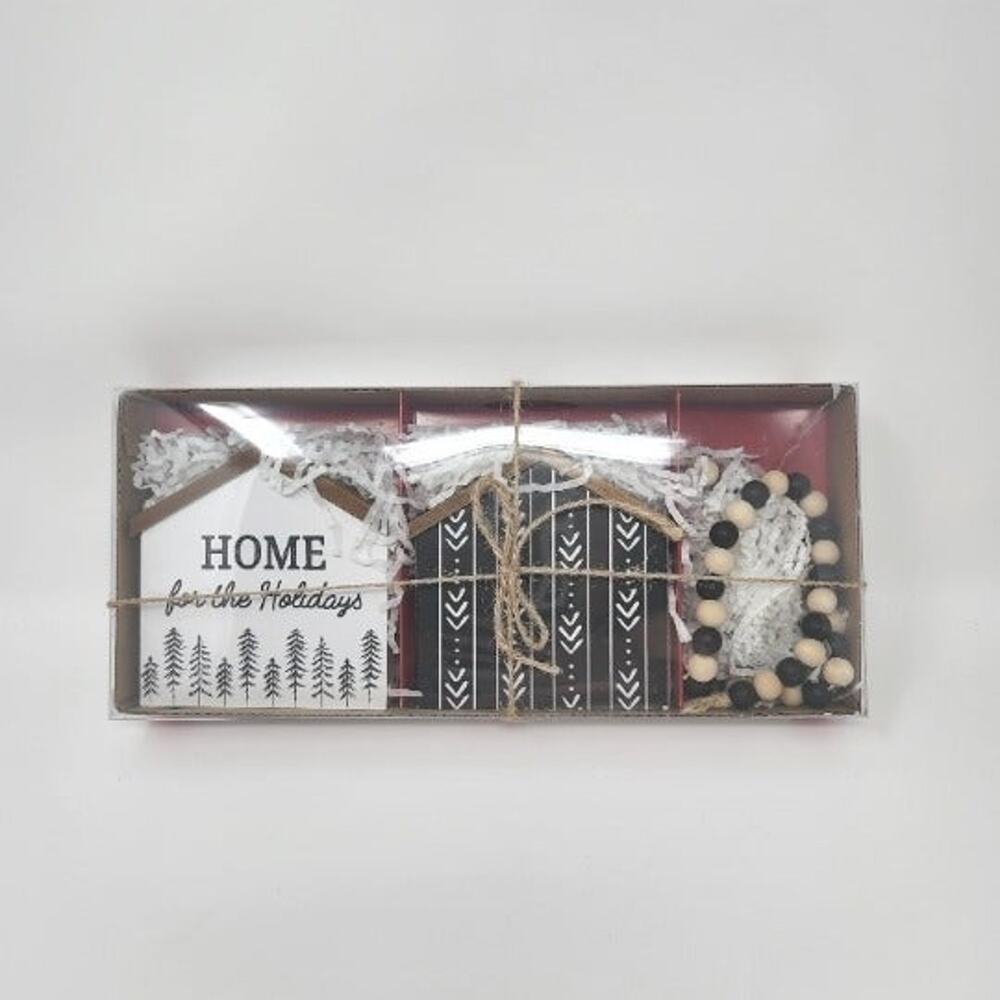 Home For The Holidays Tiered Tray Set
